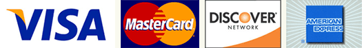 Accepted Major Credit Cards