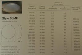 Implant spec sheet 2